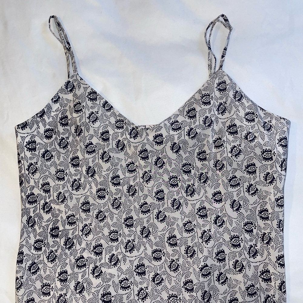 Black and white print maxi dress